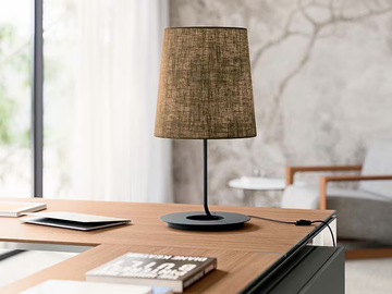 GRACE - Fabric and metal table lamp by Quadrifoglio Group - view 2